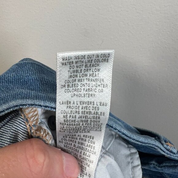 Frame Le Crop Mini Boot Jeans Womens Size 28 High Rise Blue Medium Wash Denim - Picture 10 of 10